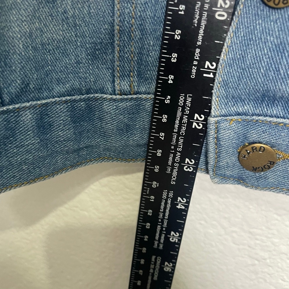 Hard Rock Hotel Casino Tampa Denim Jacket Mens Medium Blue Trucker Light Wash - Picture 6 of 12
